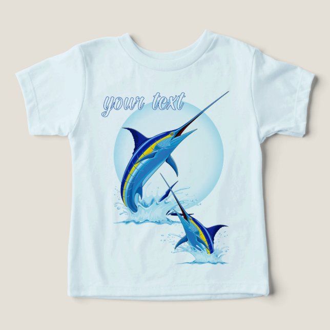 Marlin Bleu Jaillissant de l'Océan (Design Recto)