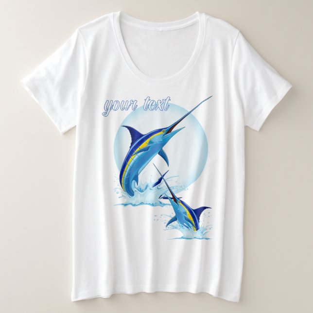 Marlin Bleu Jaillissant de l'Océan (Design devant)