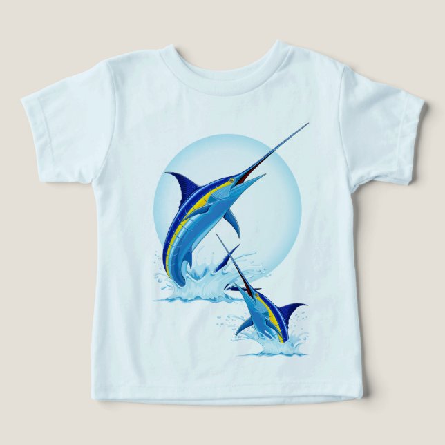 Marlin Bleu Jaillissant de l'Océan (Design Recto)