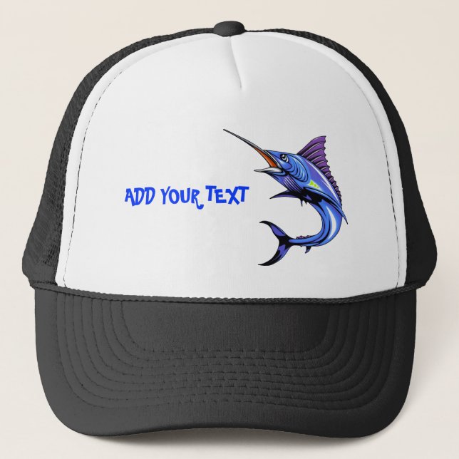 Marlin Bleu Parti Pêcher Casquette (Devant)