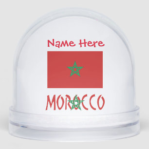 Maroc Marocain Drapeau Rouge Personnalisé