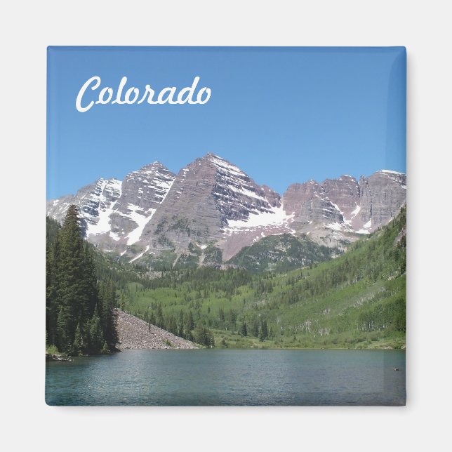 Maroon Bells Aspen Colorado Photo Magnet (Devant)