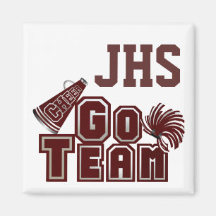 Maroon Custom School Spirit Magnet