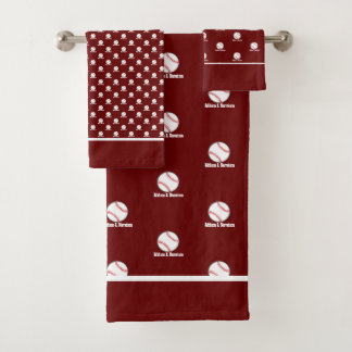 Maroon de baseball rouille Rouge Maroon Nom Salle 