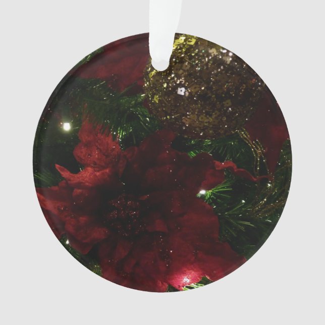 Maroon et Arbre de Noël d'or I Photo de vacances (devant)