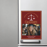 Maroon Gold Law School Graduation Magnet photo