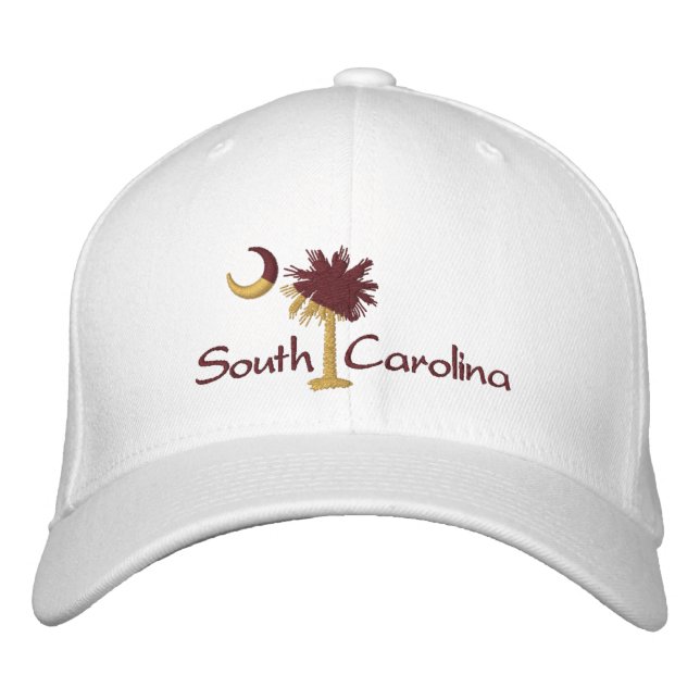 Maroon/Gold SC Palmetto Moon Casquette brodé (Devant)