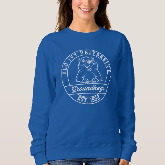 Maroon Groundhogs Dark Sweatshirt - Women's (Devant)