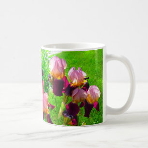 Maroon Iris Fleur Patch Mug