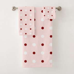 Maroon, Misty Rose et points blancs