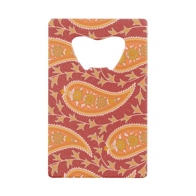 Maroon Paisley : Ornement de Concombre Turc. (Devant)