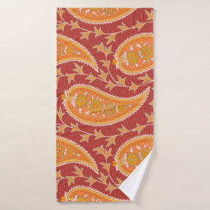 Maroon Paisley : Ornement de Concombre Turc.