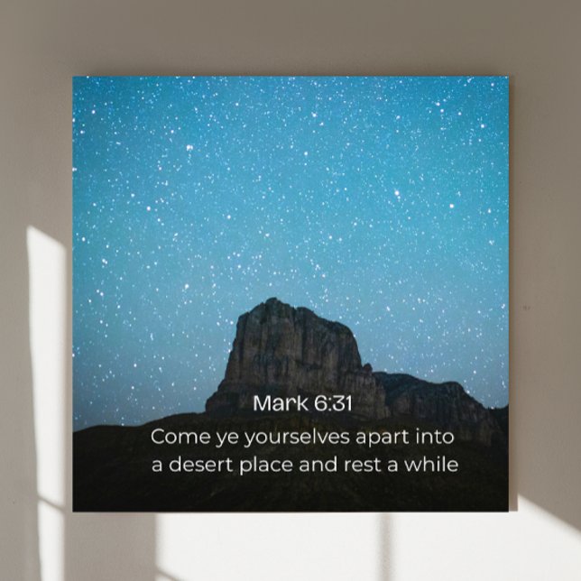 Marque 6:31 KJV Art mural – Affiche d'Écriture (Créateur téléchargé)