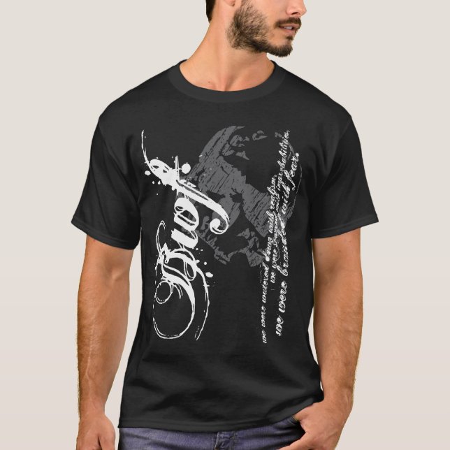 Marqué avec le T-shirts de crainte (Devant)