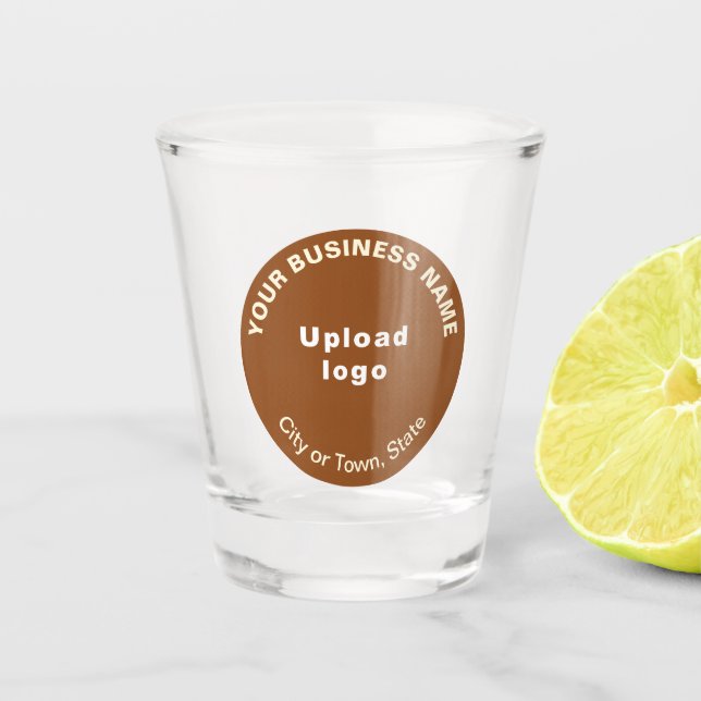 Marque Brown ronde d'affaires sur verre à tir (Devant)