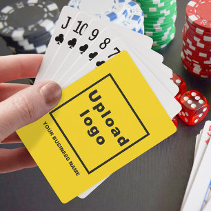 Marque commerciale jaune sur cartes à jouer