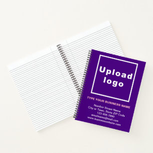 Marque commerciale sur grand Carnet spiral violet