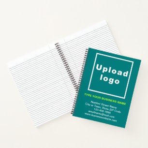Marque commerciale sur grand Carnet Turquoise vert
