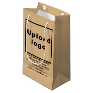 Marque d'affaires sur Brown léger petit format sac