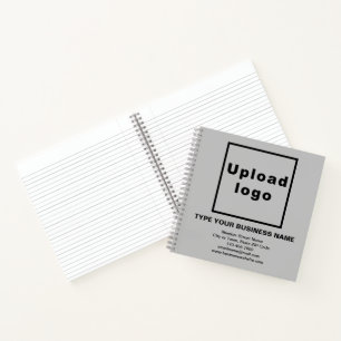 Marque d'affaires sur Carnet Carré gris