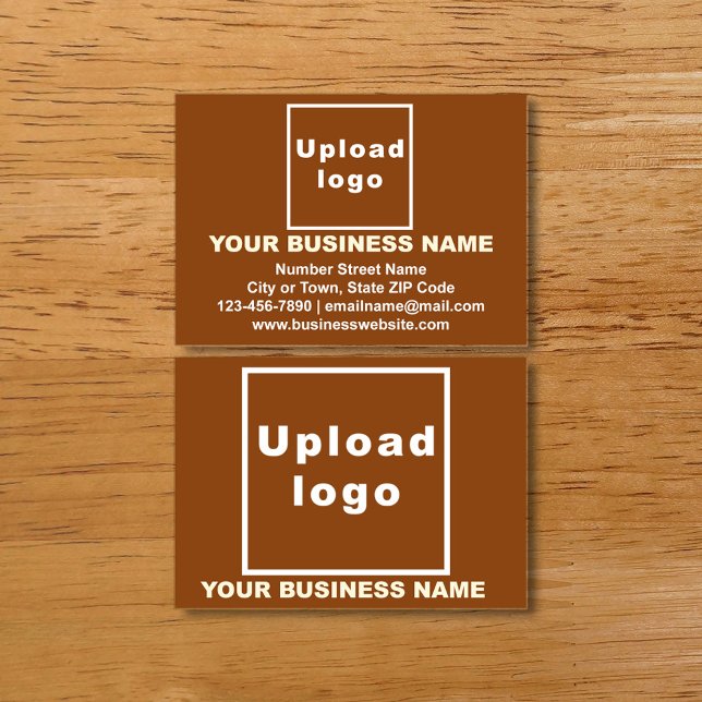 Marque d'affaires sur carte d'appel Brown (Créateur téléchargé)
