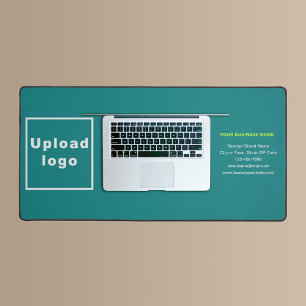 Marque d'affaires sur le Mat Turquoise de bureau v