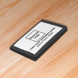Marque d'affaires sur le Portefeuille en nylon tri<br><div class="desc">Tripler porte-monnaie en nylon que vous pouvez customiser pour mettre votre nom d'entreprise. Vous pouvez le donner comme cadeau à vos clients fidèles. Un objet cadeau avec votre nom d'entreprise pour sensibiliser la marque. Un accessoire que vous pouvez inclure dans votre matériel de marketing pour annoncer votre entreprise ou le...</div>