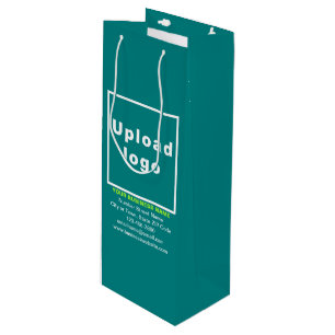 Marque d'affaires sur le sac cadeau Turquoise Gree