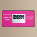 Marque d'affaires sur le tapis de bureau rose<br><div class="desc">Tapis de bureau que vous pouvez customiser pour mettre votre nom d'entreprise et d'autres informations de votre entreprise. Customisez-le, utilisez-le et affichez-le sur votre bureau comme l'une de vos stratégies de marketing pour sensibiliser la marque. Accessoire de bureau personnalisable que vous pouvez afficher sur votre bureau visible par les clients...</div>