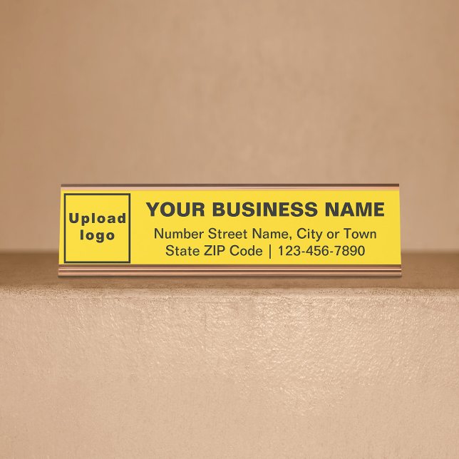 Marque d'affaires sur plaque de nom de bureau stan (Créateur téléchargé)