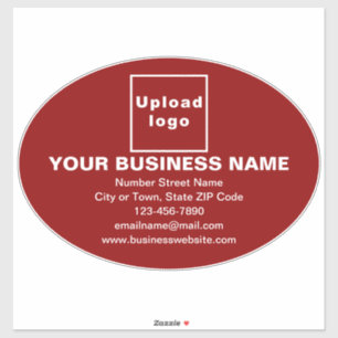 Marque d'affaires sur Sticker en vinyle rouge gran
