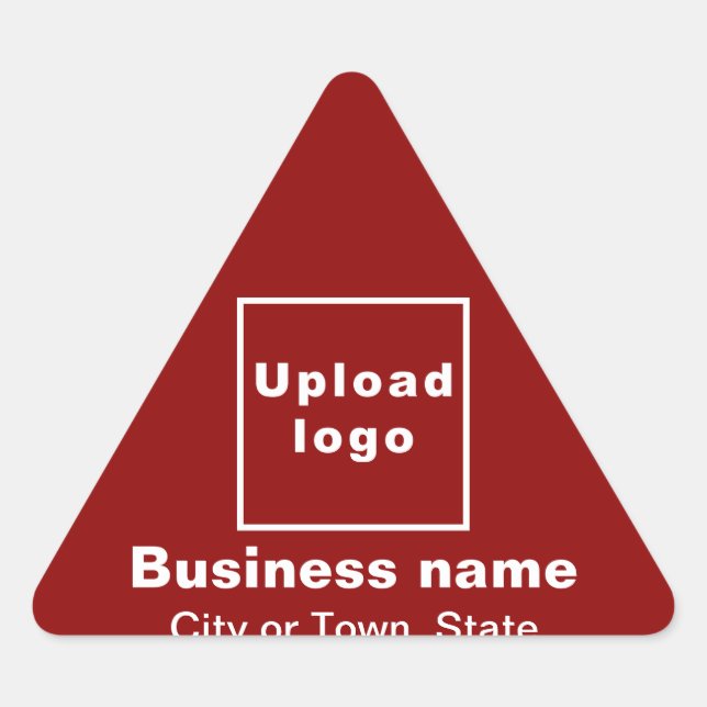 Marque d'affaires sur Sticker triangle rouge (Devant)