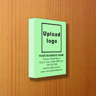 Marque d'affaires sur toile vert clair Imprimer