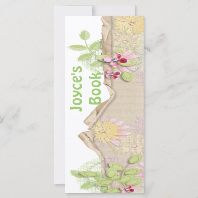 Marque de livre Signet papillon personnalisable (Devant)