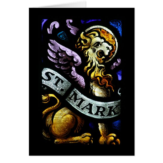 Marque de saint l'art en verre souillé (Devant)