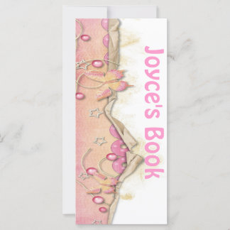 Marque de Signet de papillon rose personnalisable