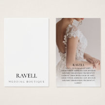 Marque de vêtements avec carte de visite photo