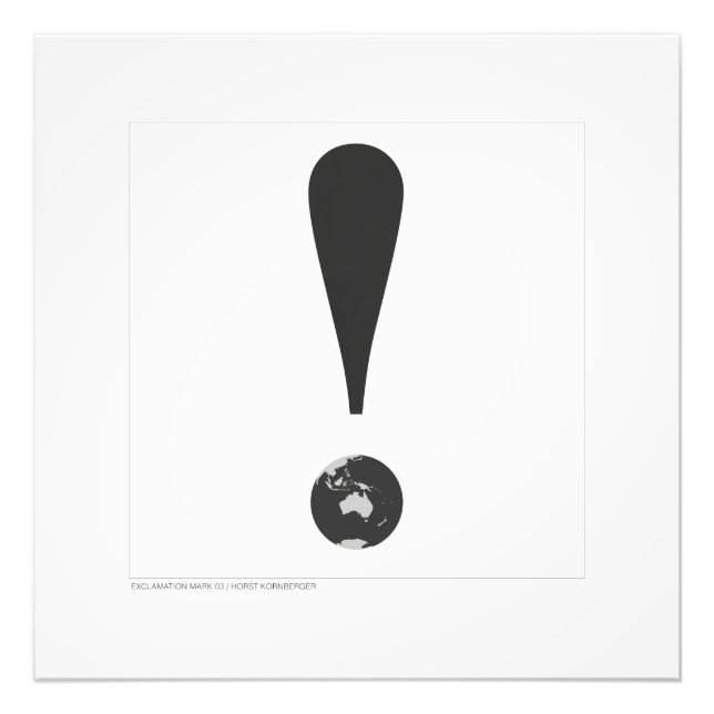 MARQUE D'EXCLAMATION 03 PHOTO IMPRIMÉE  (Devant)