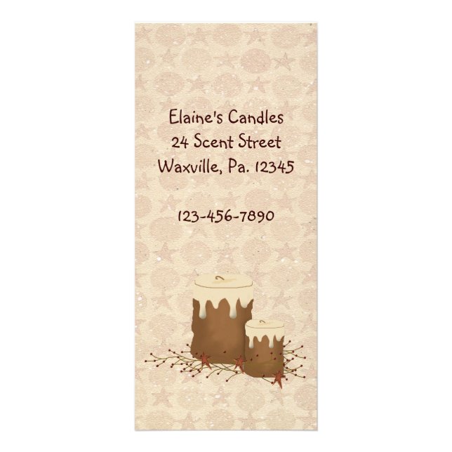 Marque du livre de la carte en rack pour bougies p (Devant)