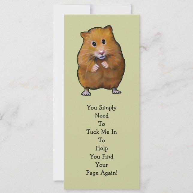 MARQUE DU LIVRE HAMSTER : "Tuck Me In" (Devant)