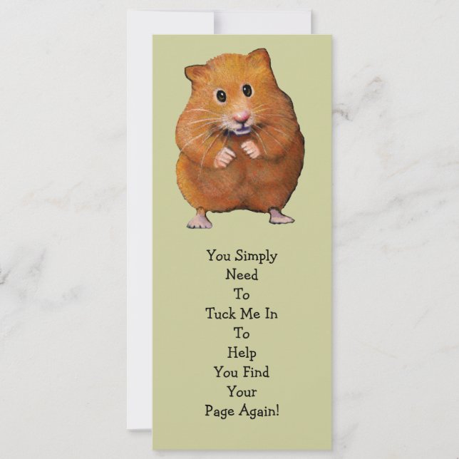 MARQUE DU LIVRE HAMSTER : "Tuck Me In" (Devant)