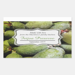 Marque étiquette Feijoa confiture confit aux fruit