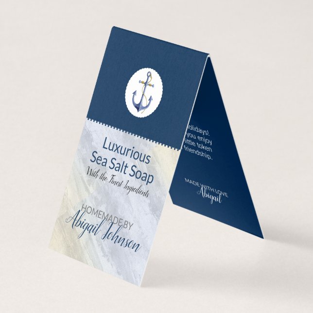 Marque Nautique de Luxe pour Savon Artisanal Fait  (Front)
