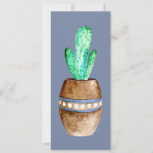 Marque-page Pot de Cactus Marron
