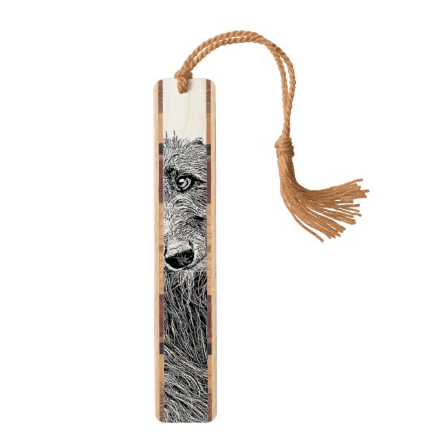 Marque-page Scottish deerhound "regard" (Devant)