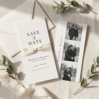 Marque-page simple Photobooth Save The Date