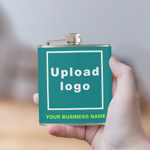 Marque turquoise Green Business sur flacon envelop