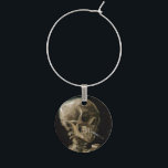 Marque-verres Crâne avec brûler la cigarette Van Gogh Goth Oeuvr<br><div class="desc">Vincent van Gogh (Néerlandais, 1853 - 1890) Crâne d'un squelette avec cigarette brûlante, 1885-1886, Huile sur toile Sans cadre : 32 cm × 24, 5 cm (13 po × 9, 6 po) Travail précoce de Vincent van Gogh. Ce petit tableau fait partie de la collection permanente du musée Van Gogh...</div>