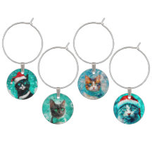 Joli jeu de Marque - verres de vacances de chats W