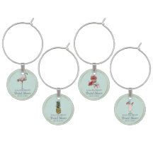 Mariage Tropical Floral Rose Flamingo